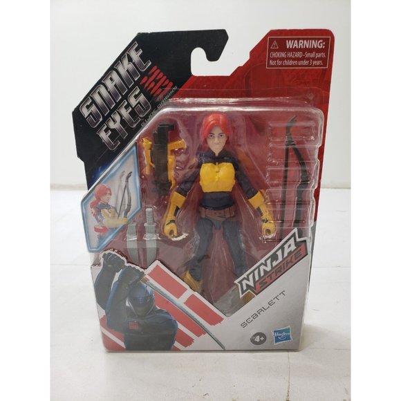 GI Joe Snake Eyes Movie 6-Inch Ninja Strike Action Figures Lot Of 3 Scarlet Red - Picture 2 of 8